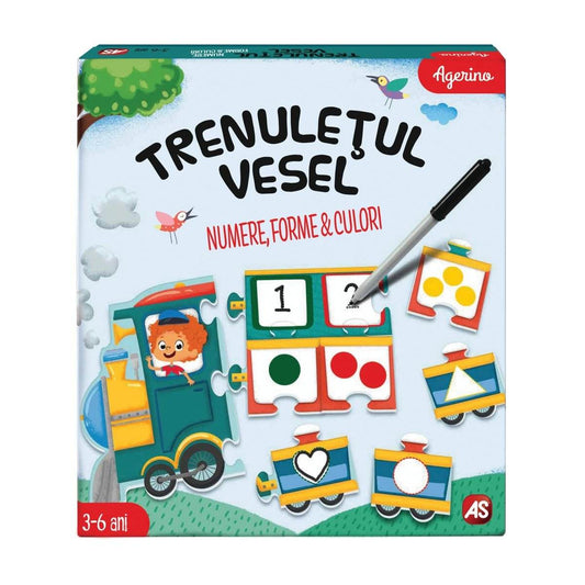 TRENULETUL VESEL NUMERE FORME CULORI - Atelieru' lui Mesterica