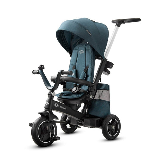 TRICICLETA KINDERKRAFT EASYTWIST, MIDNIGHT GREEN Atelieru' lui Mesterica | Jucarii, haine si incaltaminte pentru copii