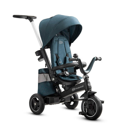 TRICICLETA KINDERKRAFT EASYTWIST, MIDNIGHT GREEN Atelieru' lui Mesterica | Jucarii, haine si incaltaminte pentru copii
