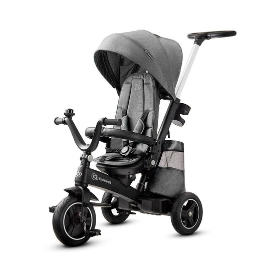 TRICICLETA KINDERKRAFT EASYTWIST, PLATINUM GREY Atelieru' lui Mesterica | Jucarii, haine si incaltaminte pentru copii