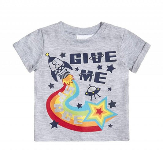 Tricou baietei - Give me space Atelieru' lui Mesterica | Jucarii, haine si incaltaminte pentru copii