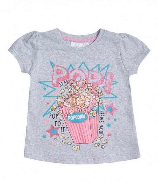 Tricou fetite - Popcorn Atelieru' lui Mesterica | Jucarii, haine si incaltaminte pentru copii