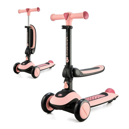 TROTINETA KINDERKRAFT HALLEY, ROSA PINK - Atelieru' lui Mesterica